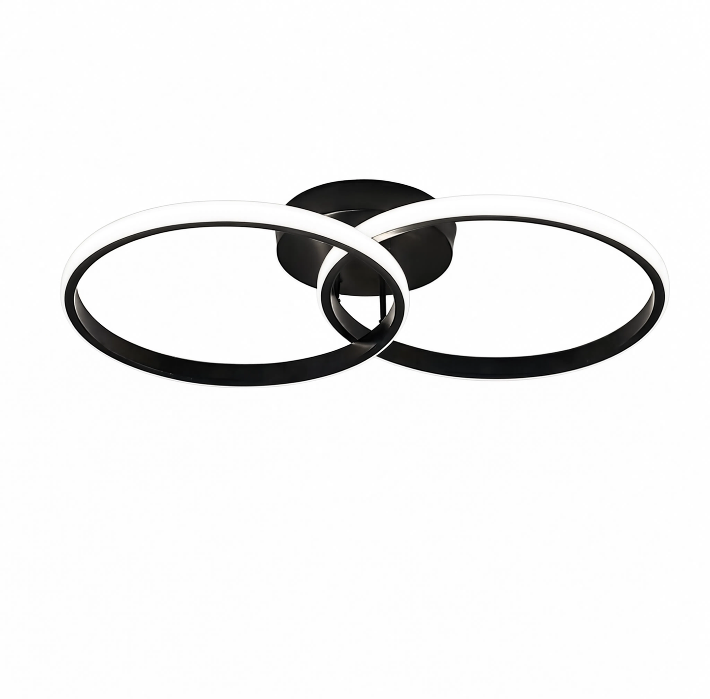Black Large Ring LED Ceiling Light