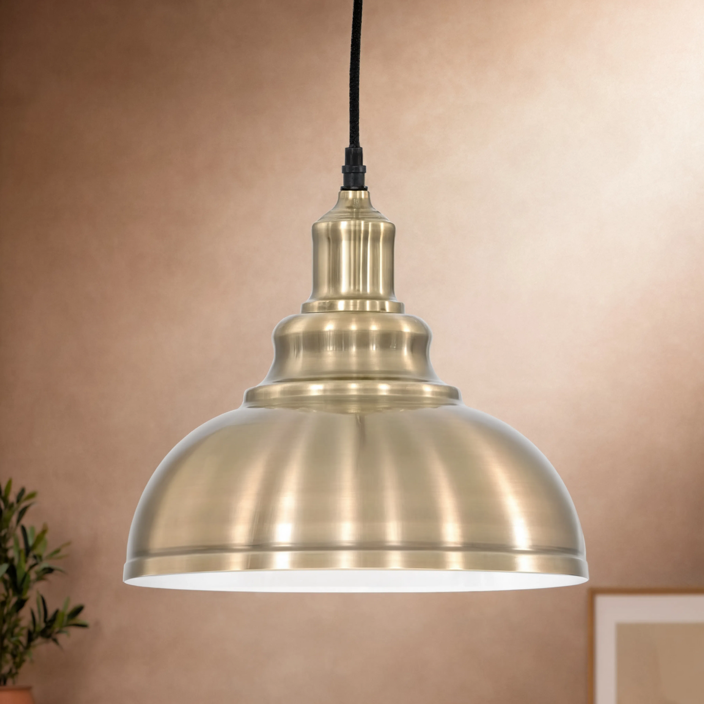 Gold Dome Pendant Light