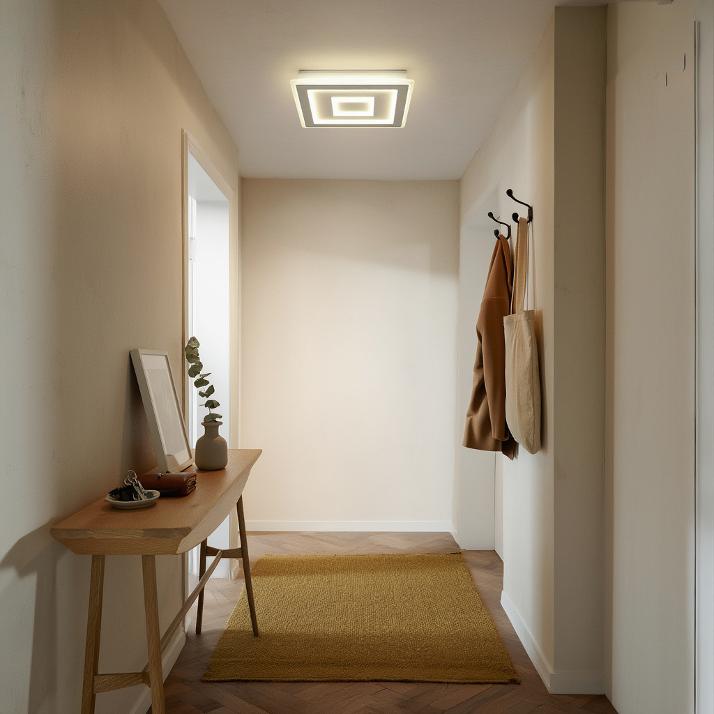White Square LED Ceiling Light | Lunalight