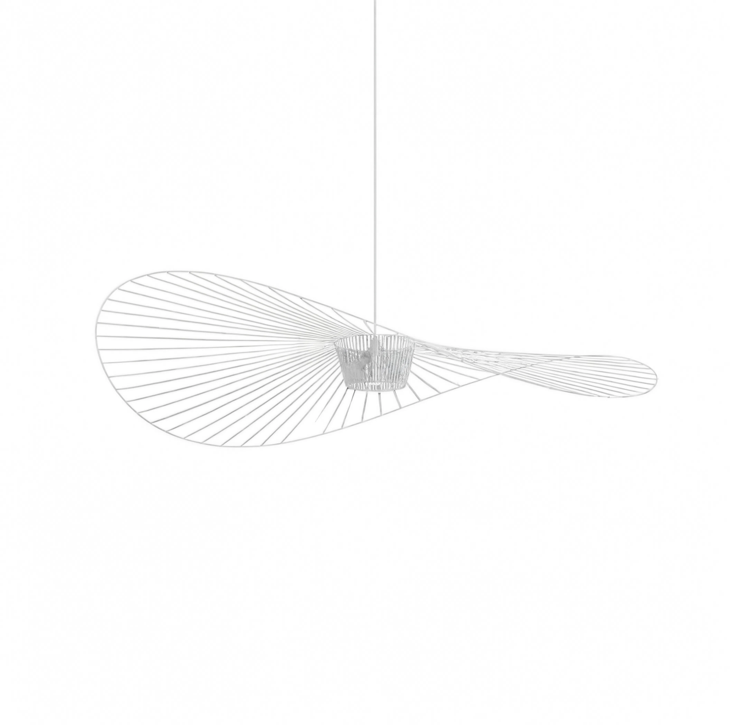 Nordic Straw Hat Fabric Pendant Light E27 Bulb Included | Lunalight