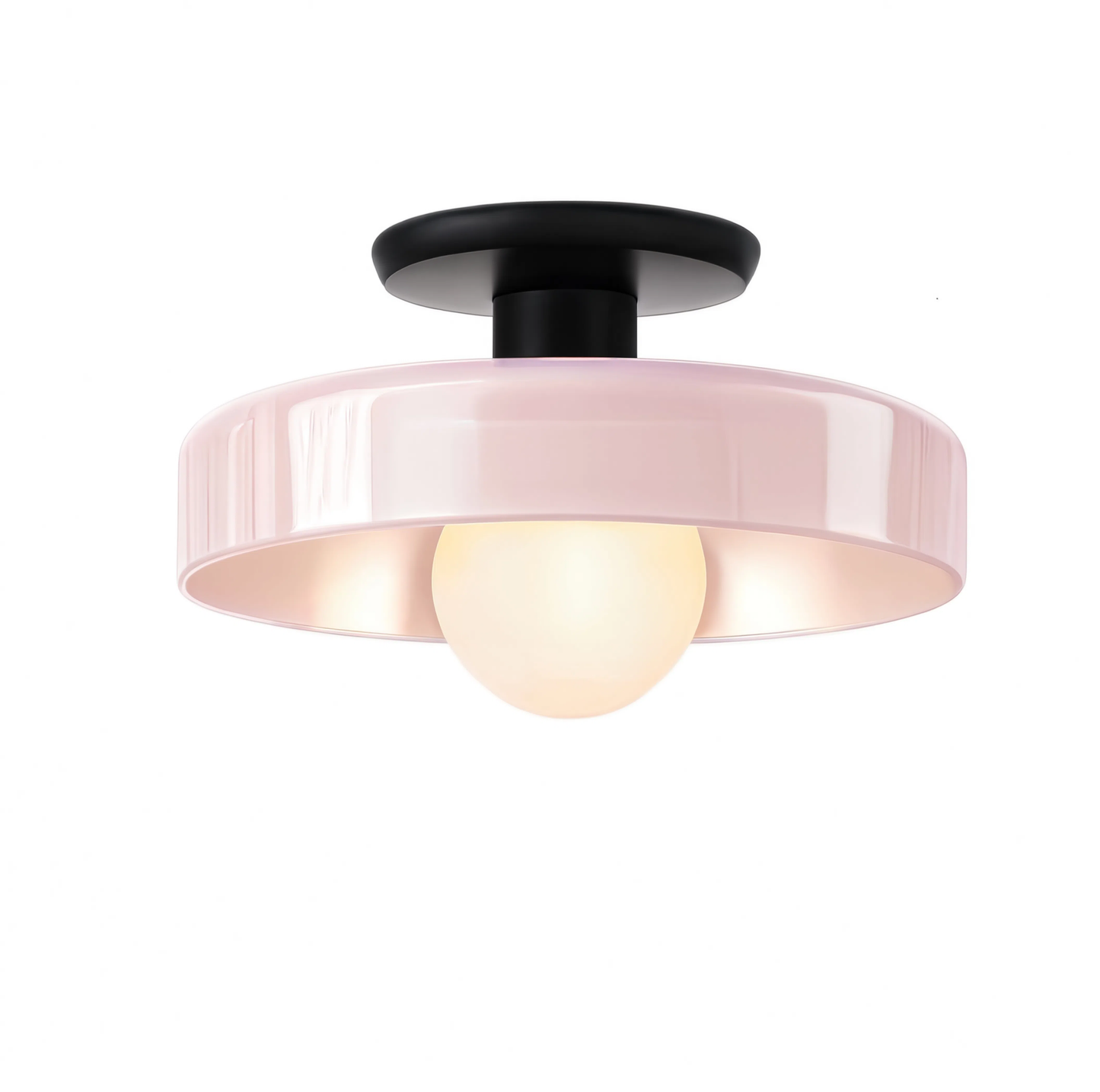 Vintage Glass Ceiling Light 25cm