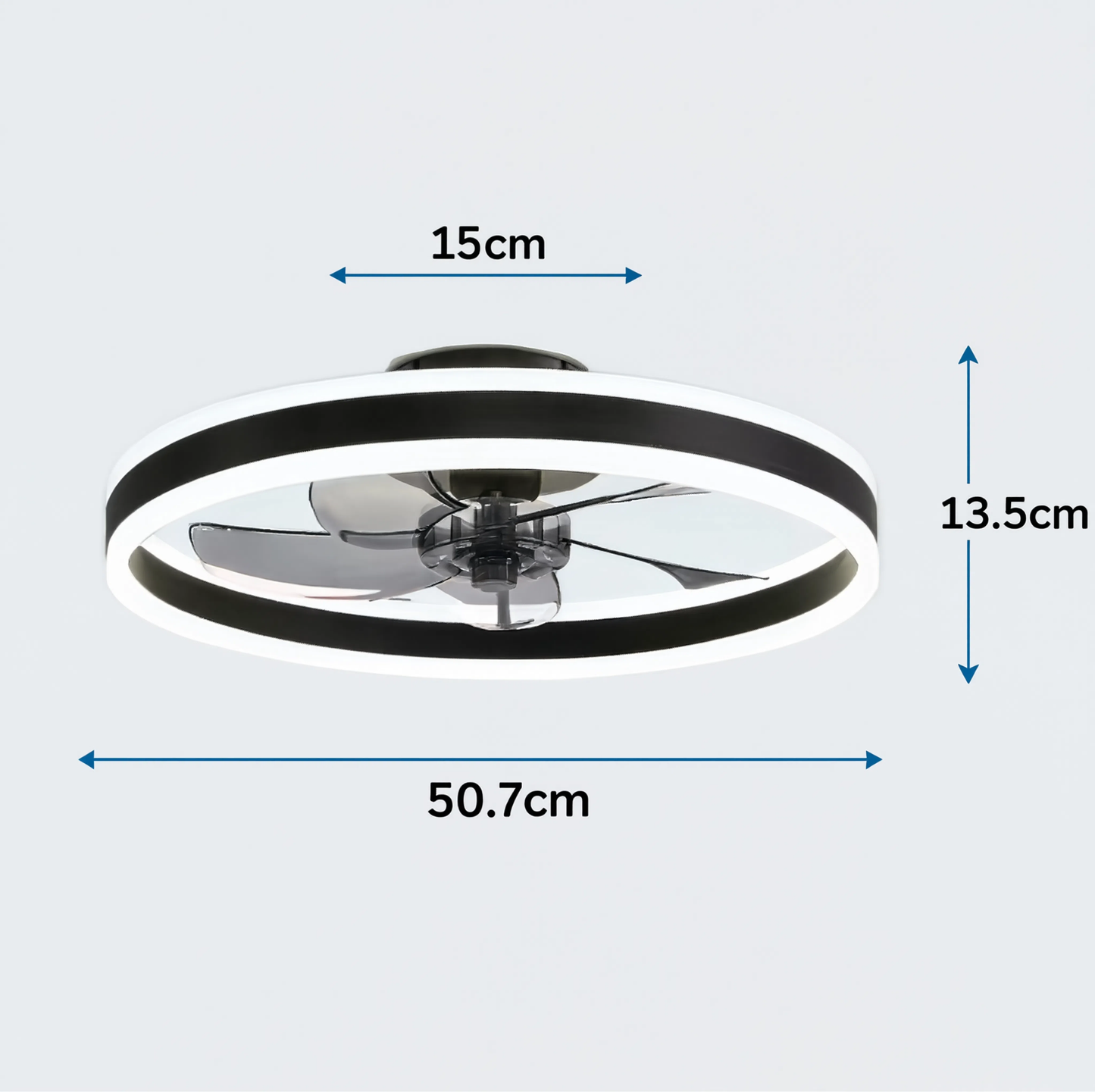 50cm Smart LED Ceiling Light Fan Remote Control