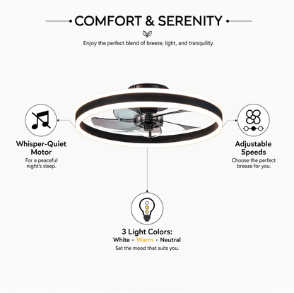 50cm Smart LED Ceiling Light Fan Remote Control