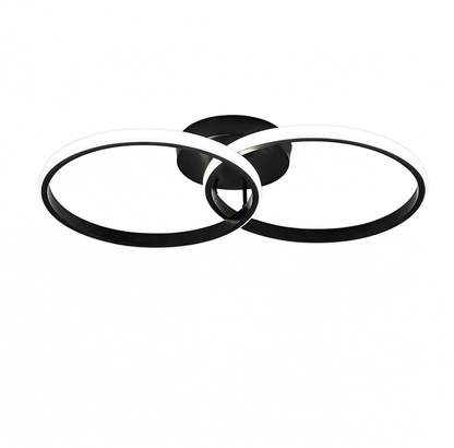 Black Large Ring LED Ceiling Light