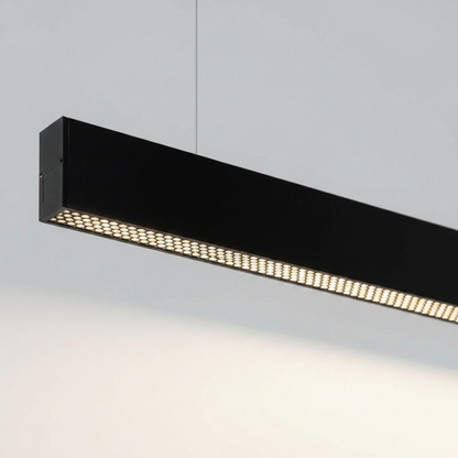 Black Linear LED Pendant Light 120cm | Kitchen Island | 48W