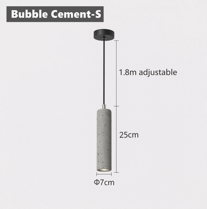 Industrial Cement LED Pendant Light | Lunalight