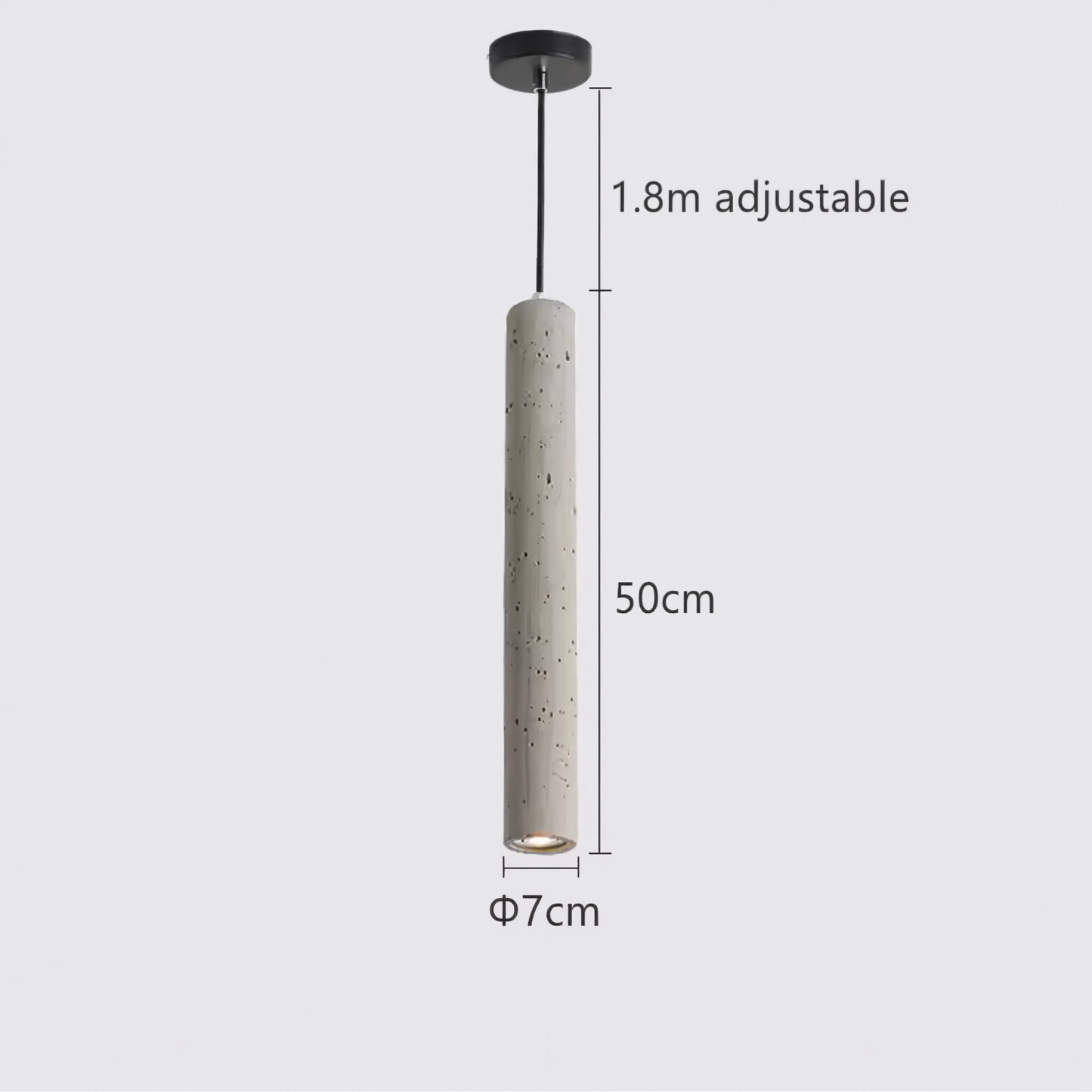 Industrial Cement LED Pendant Light | Lunalight