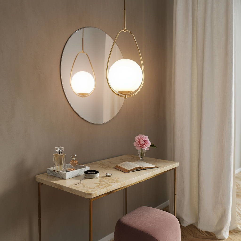 Gold LED Globe Pendant Light | Lunalight