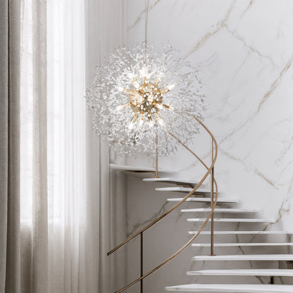 Dandelion Crystal Pendant Light | G9 | 60cm Sphere