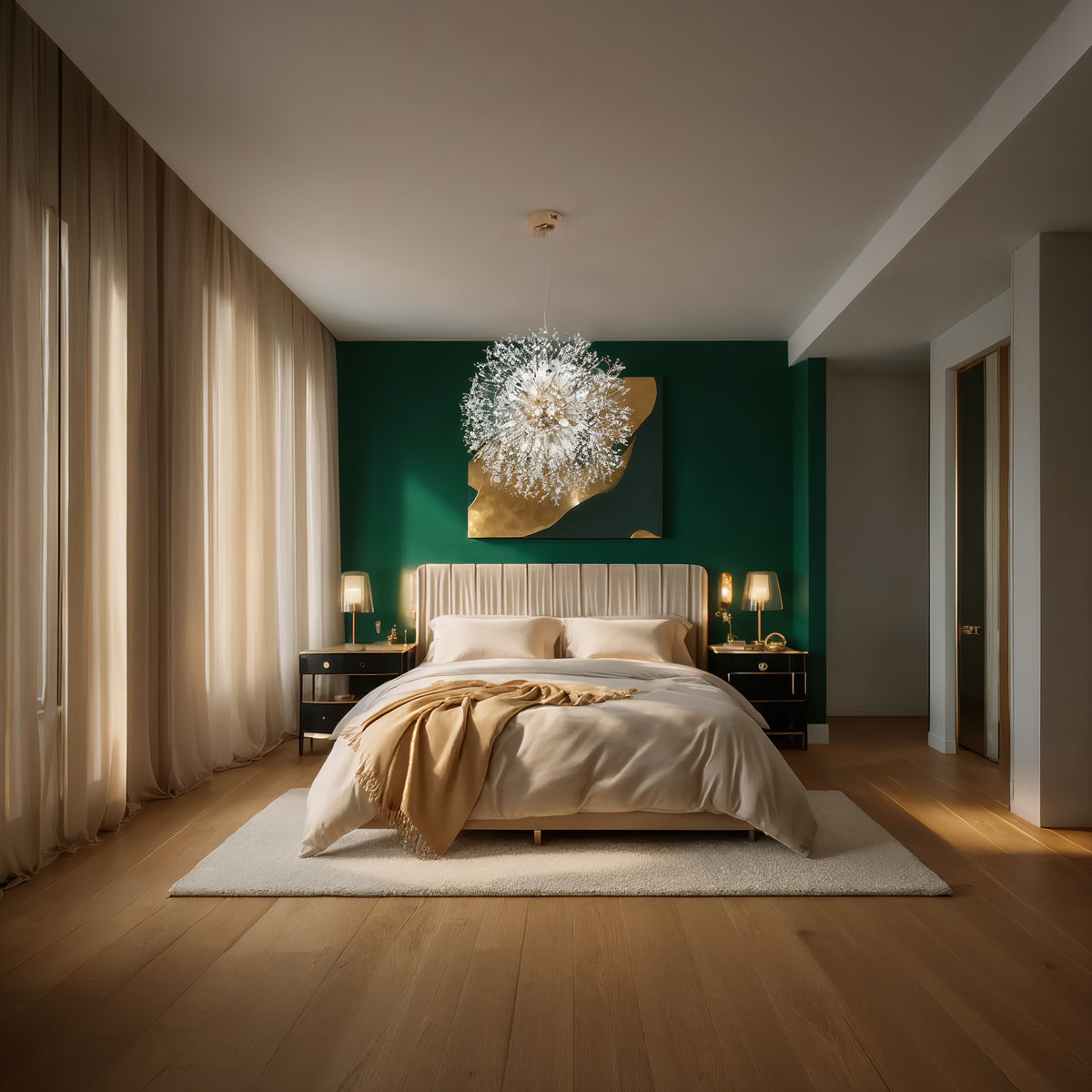 Dandelion Crystal Pendant Light | G9 | 60cm Sphere