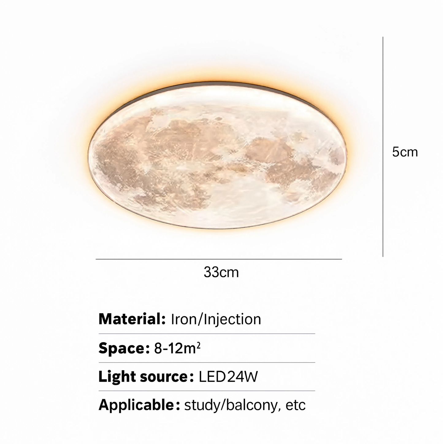 Nordic Moon LED Ceiling Light | Lunalight
