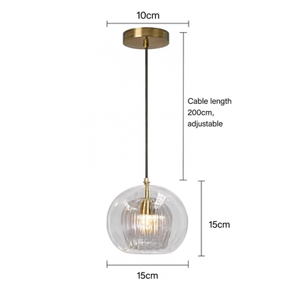 Glass Ball Pendant Light