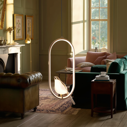 Gold Bird LED Pendant Light Adjustable Wire