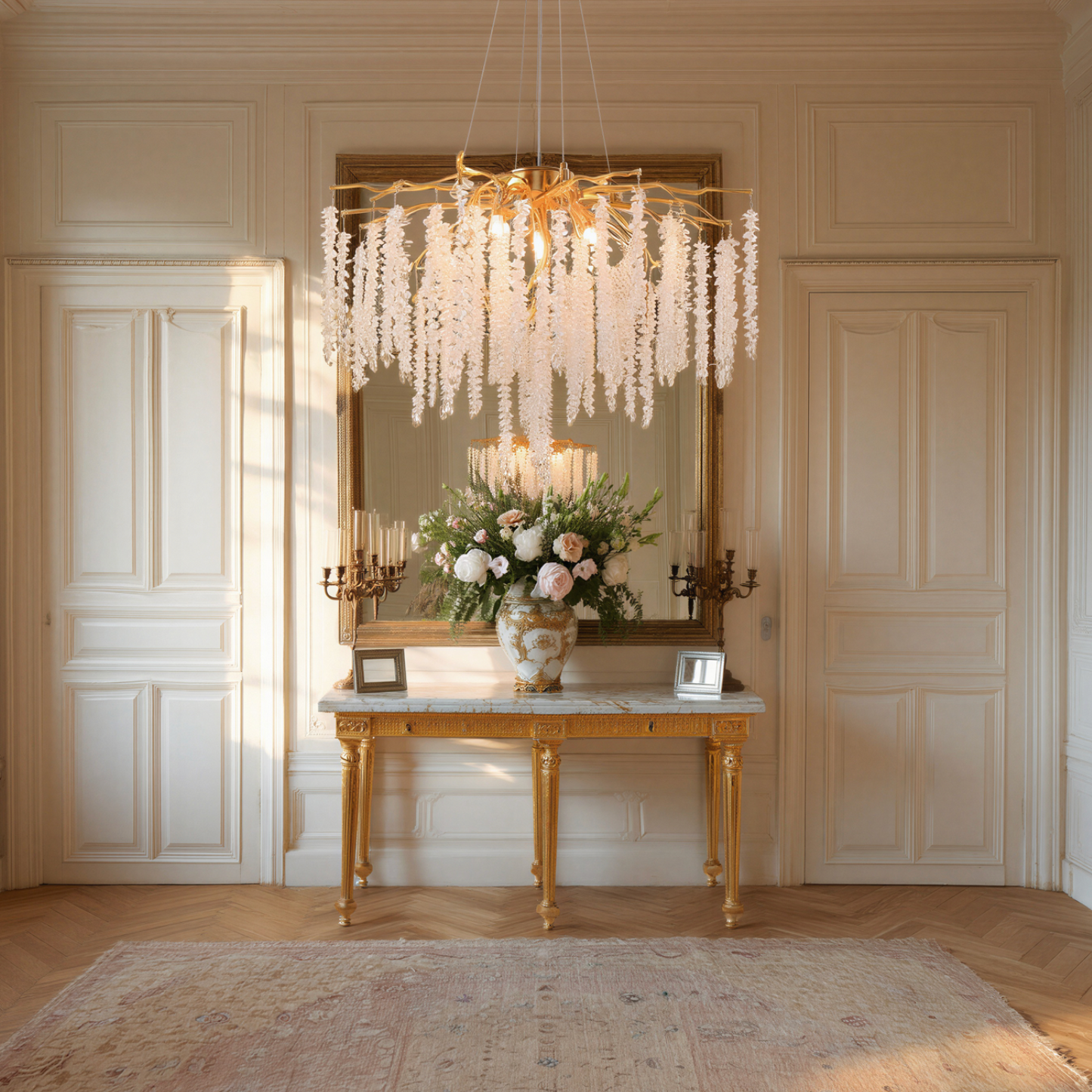 Gold Branch Crystal Chandelier 60cm