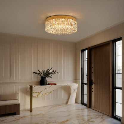 Gold Crystal Ceiling Light 50cm