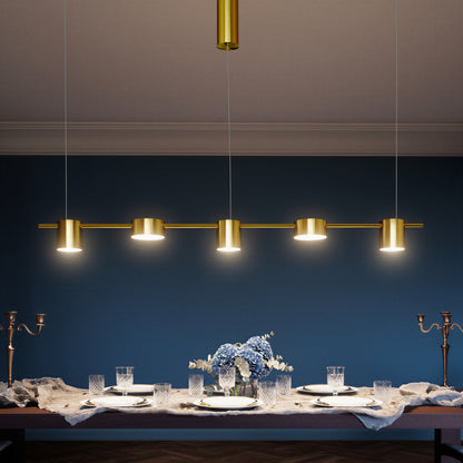 Gold Linear LED Pendant Light