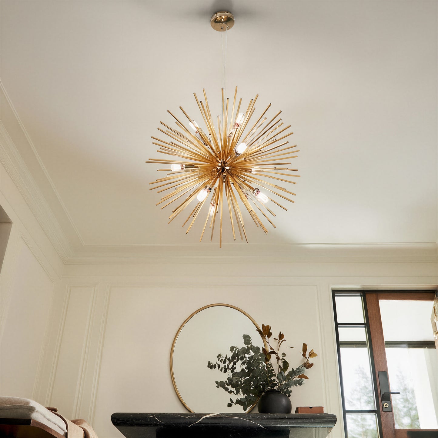 Gold Sputnik Chandelier