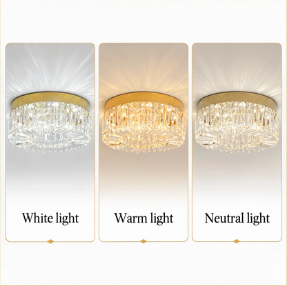 Gold Crystal Ceiling Light 50cm