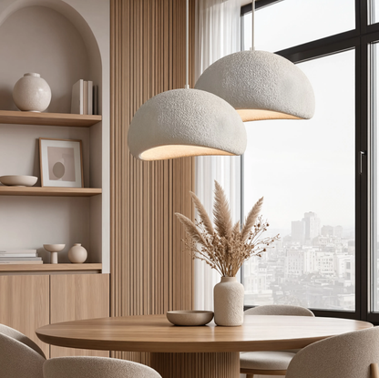 Nordic Wabi-Sabi Round LED Pendant Light E27| Lunalight