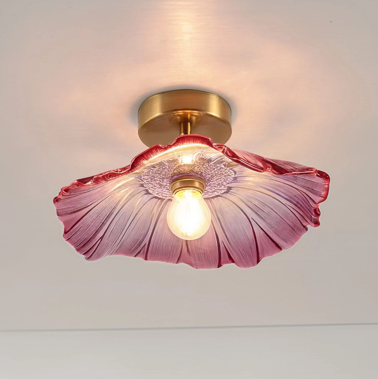 Vintage Flower Glass Pendant Light E27 | Lunalight