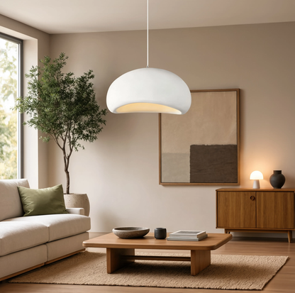 Nordic Wabi-Sabi Round LED Pendant Light E27| Lunalight
