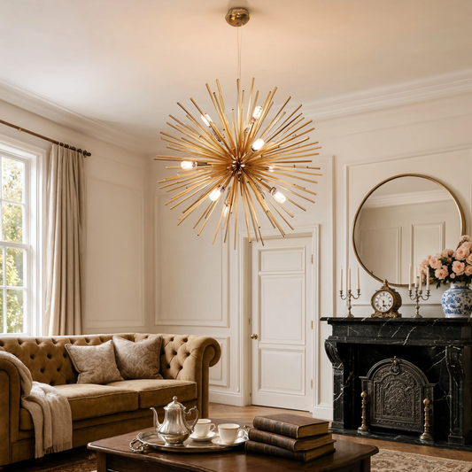Gold Sputnik Chandelier