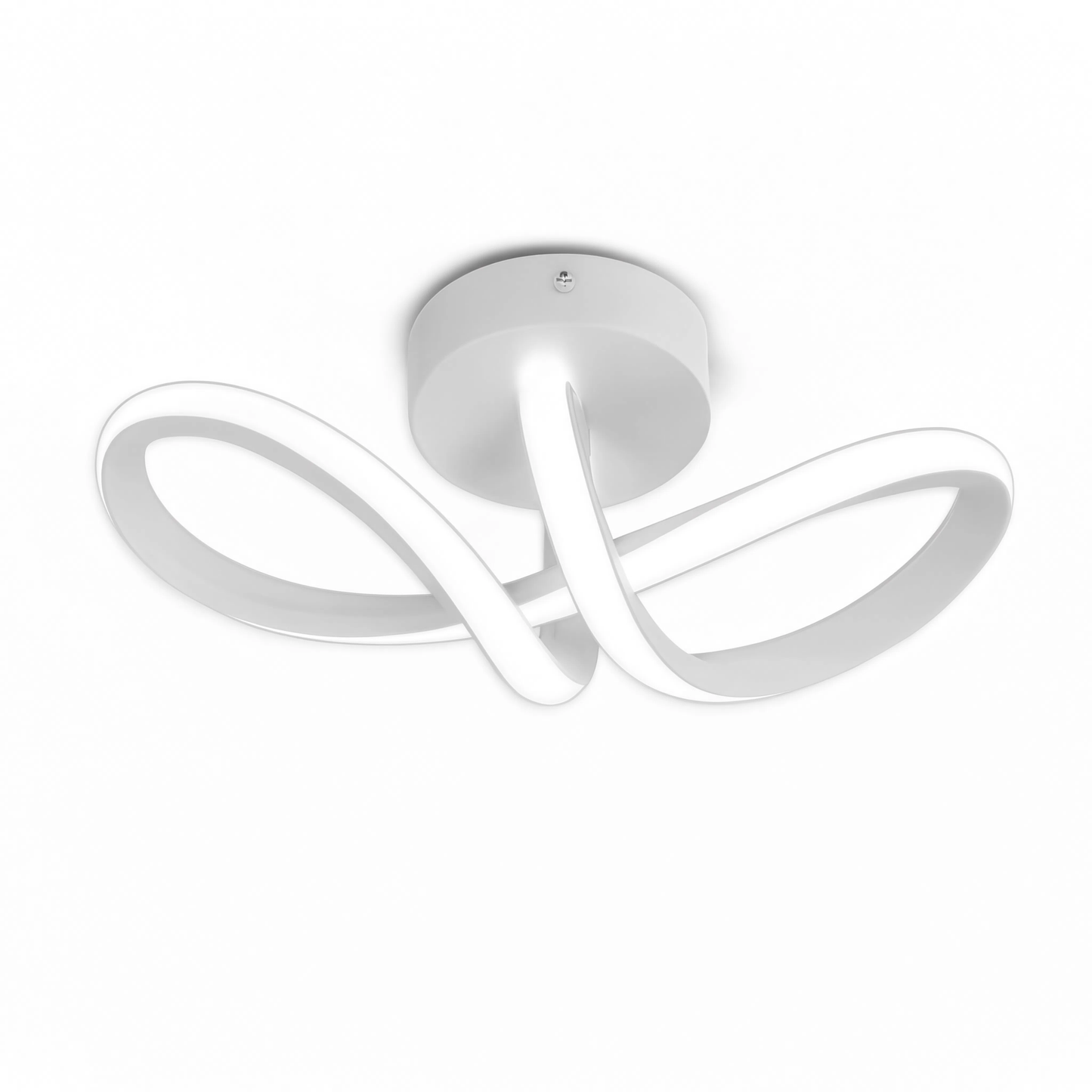 Modern Curved LED Ceiling Light 20W 3000K Bedroom Living Room