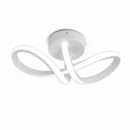Modern Curved LED Ceiling Light 20W 3000K Bedroom Living Room