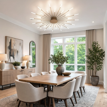 Modern LED Firework Flush Mount Ceiling Light 128cm