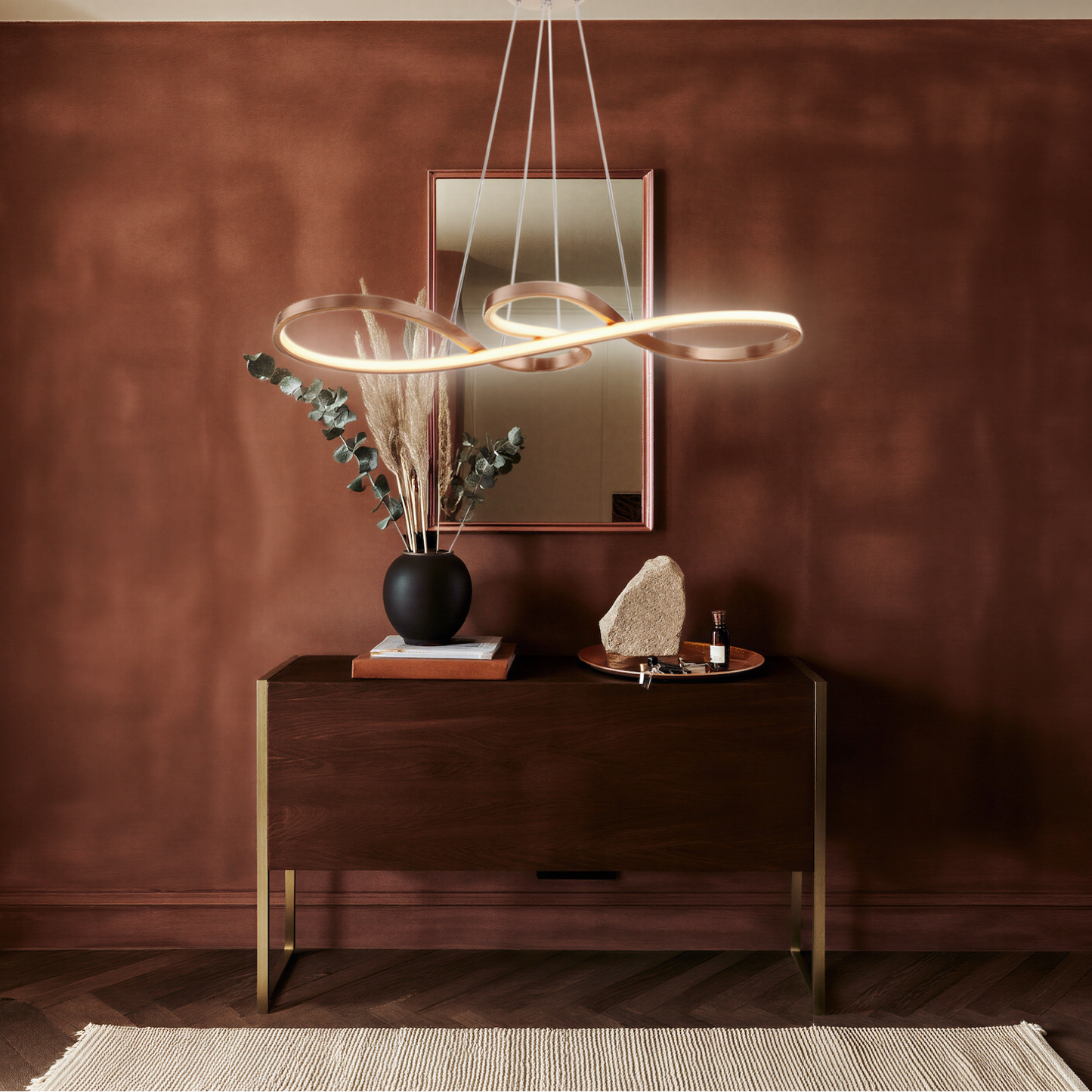 Modern LED Wave Pendant Light Dimmable