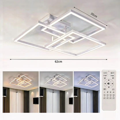 Modern Square LED Ceiling Light Dimmable