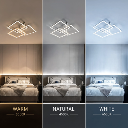 Modern Square LED Ceiling Light Dimmable
