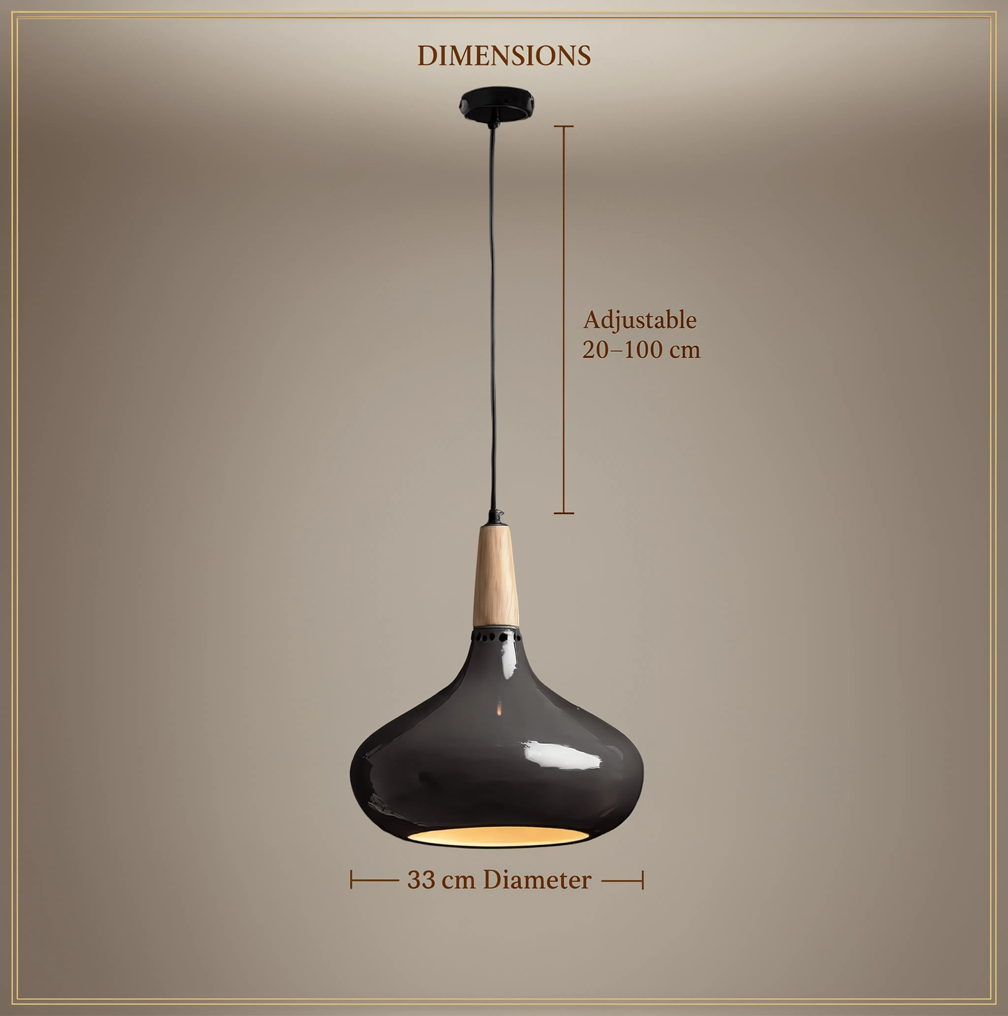 Teardrop Pendant Light