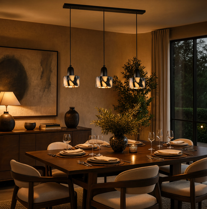 Natural Stone Pendant Light | G4 LED | Touch Switch