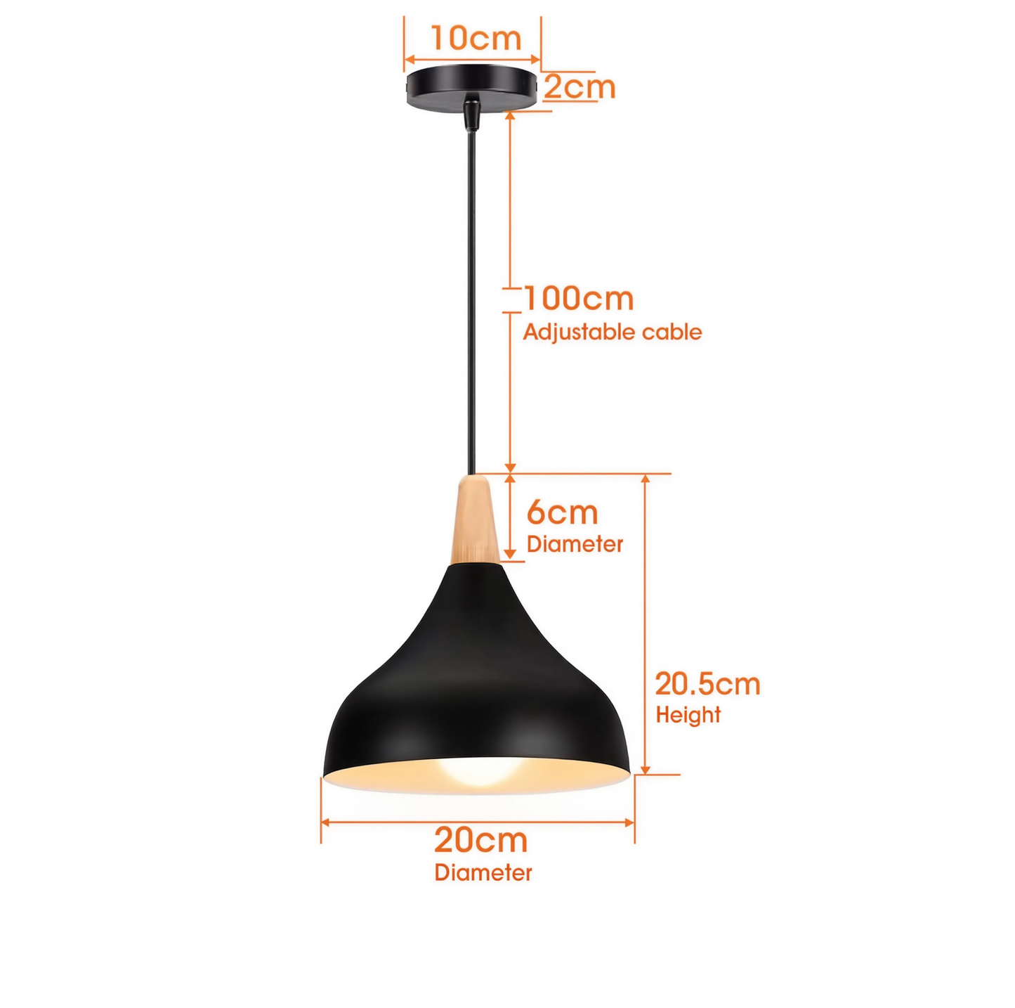 Nordic Vintage Iron Pendant Light E27 | Lunalight