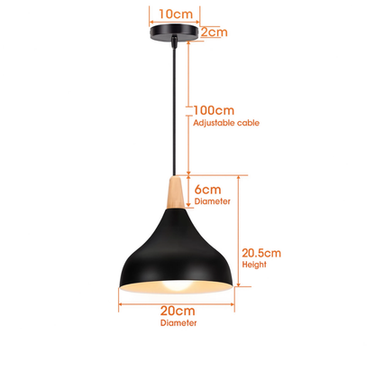 Nordic Vintage Iron Pendant Light E27 | Lunalight