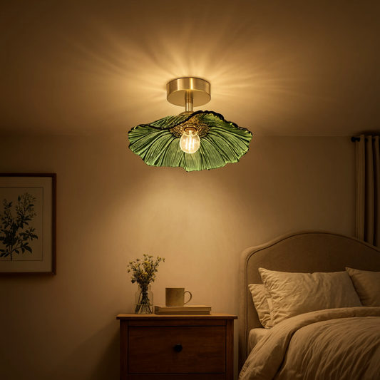 Vintage Flower Glass Pendant Light