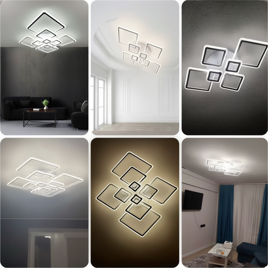 Geometric LED Ceiling Light | Lunalight
