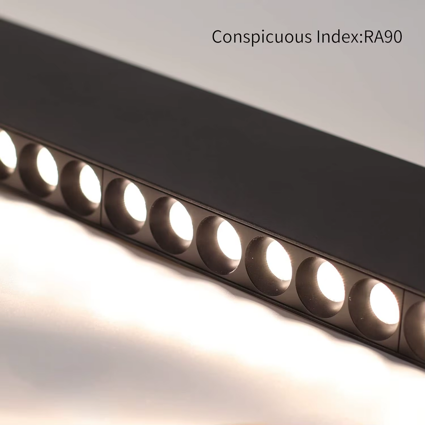 Modern Black LED Linear Pendant Light 120cm | Lunalight