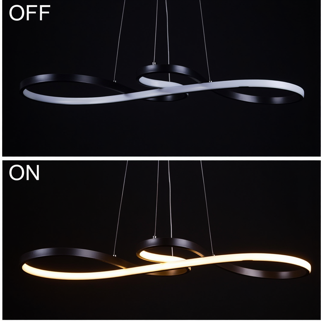 Modern LED Wave Pendant Light Dimmable | Lunalight