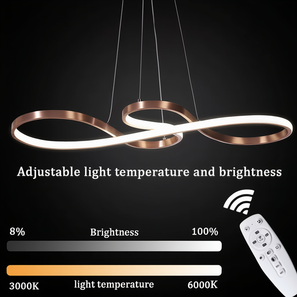 Modern LED Wave Pendant Light Dimmable | Lunalight