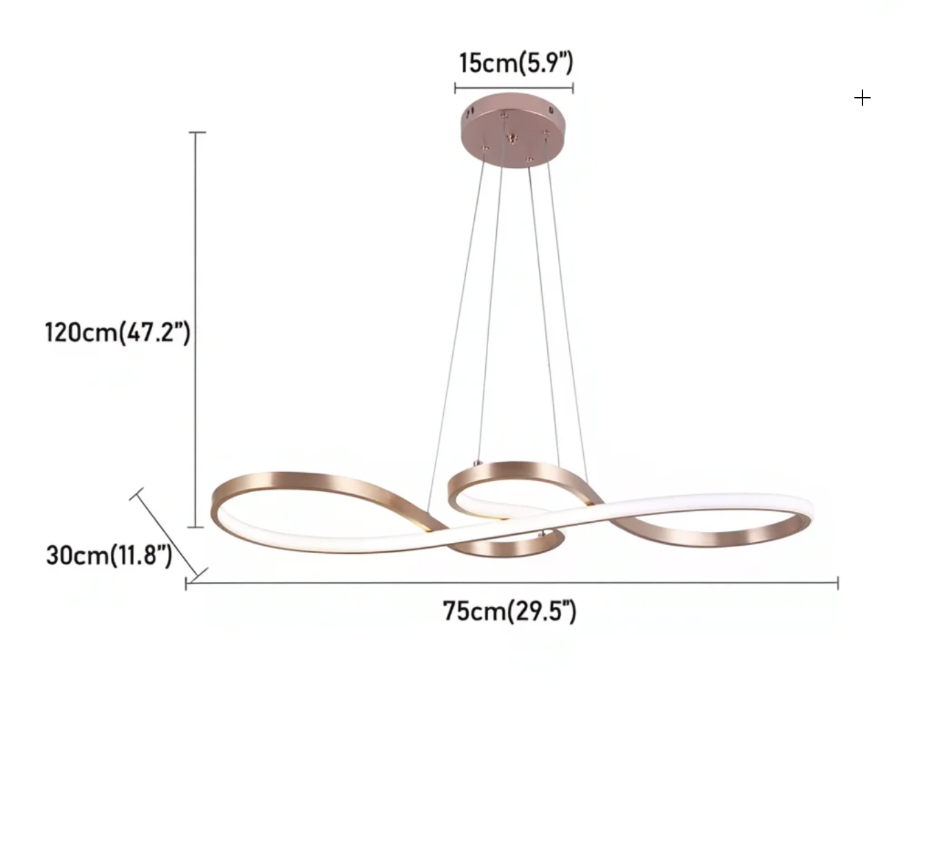 Modern LED Wave Pendant Light Dimmable | Lunalight