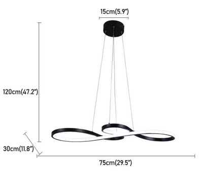 Modern LED Wave Pendant Light Dimmable | Lunalight