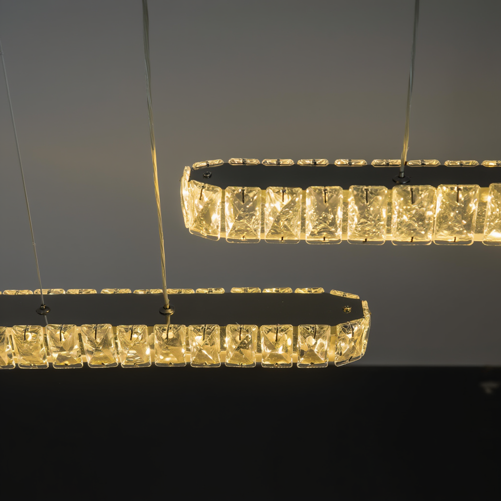 Modern Crystal LED Pendant Light for Dining table | Lunalight