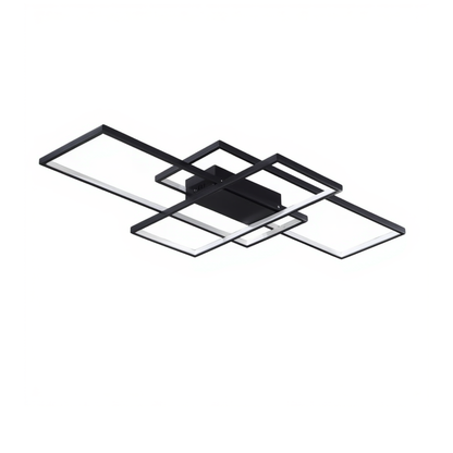 Black LED Rectangle Ceiling Light Dimmable | Lunalight