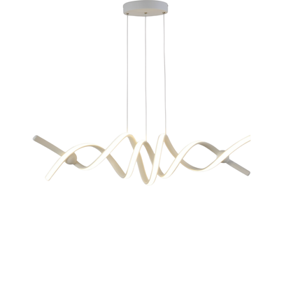 Modern White LED Pendant Light Twisted | Lunalight