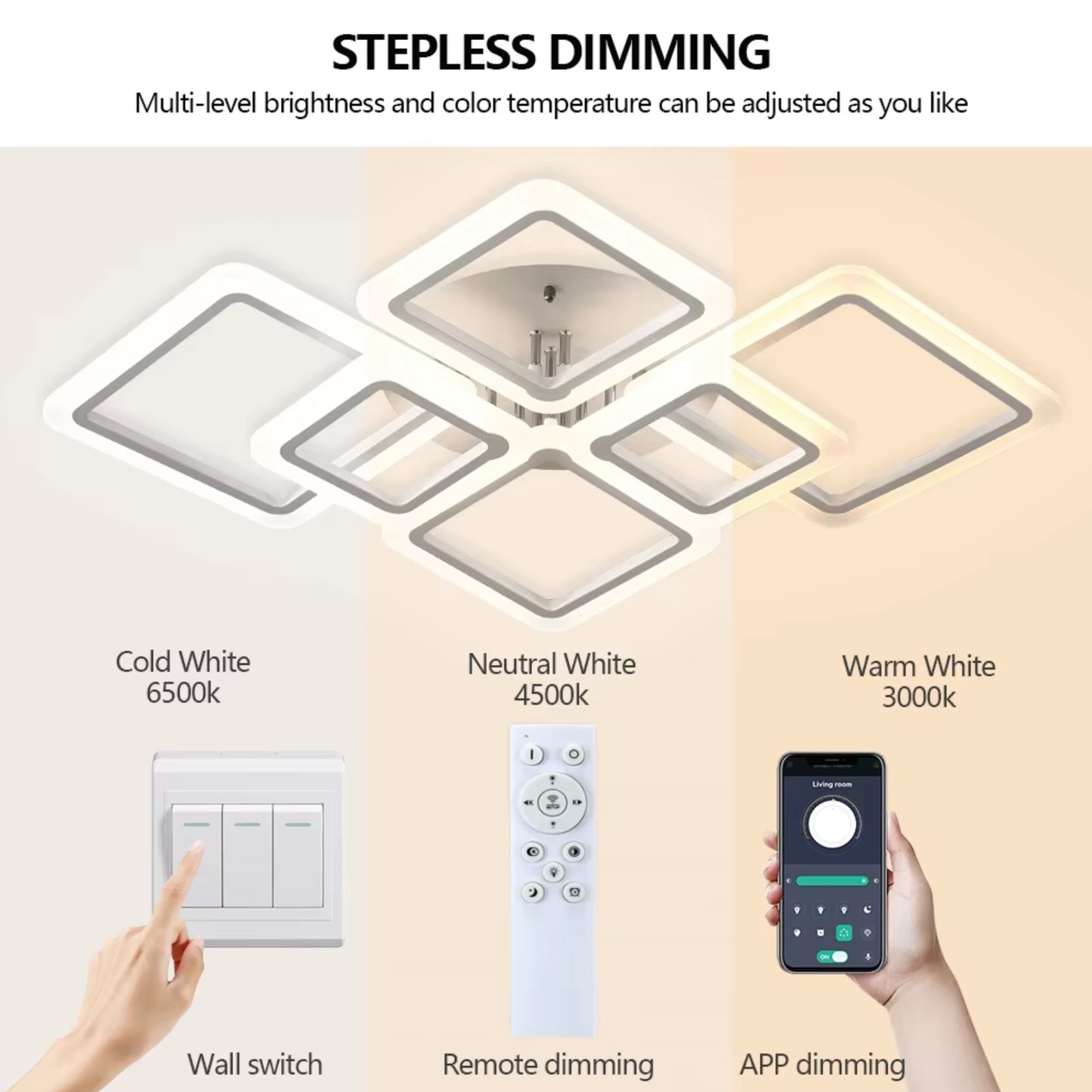 Geometric LED Ceiling Light | Lunalight
