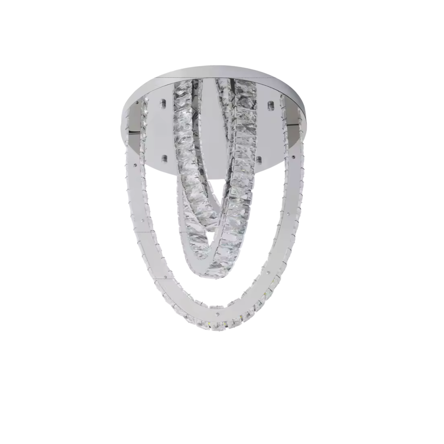 Chrome Crystal Ceiling Light | Lunalight