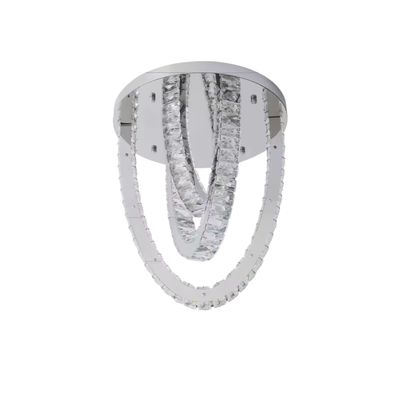 Chrome Crystal Ceiling Light | Lunalight