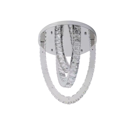 Chrome Crystal Ceiling Light | Lunalight